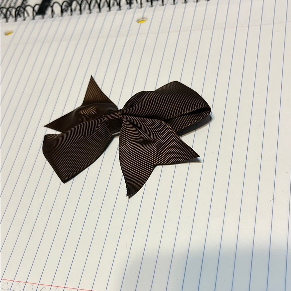 Brown and Halloween Bow
